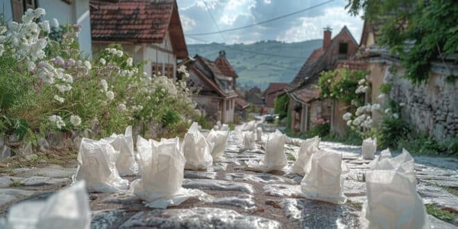 Pourquoi ces mystérieux drapeaux blancs sur les crottes ? Un village en émoi (la raison…)